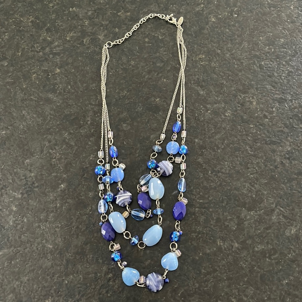 Blue necklace